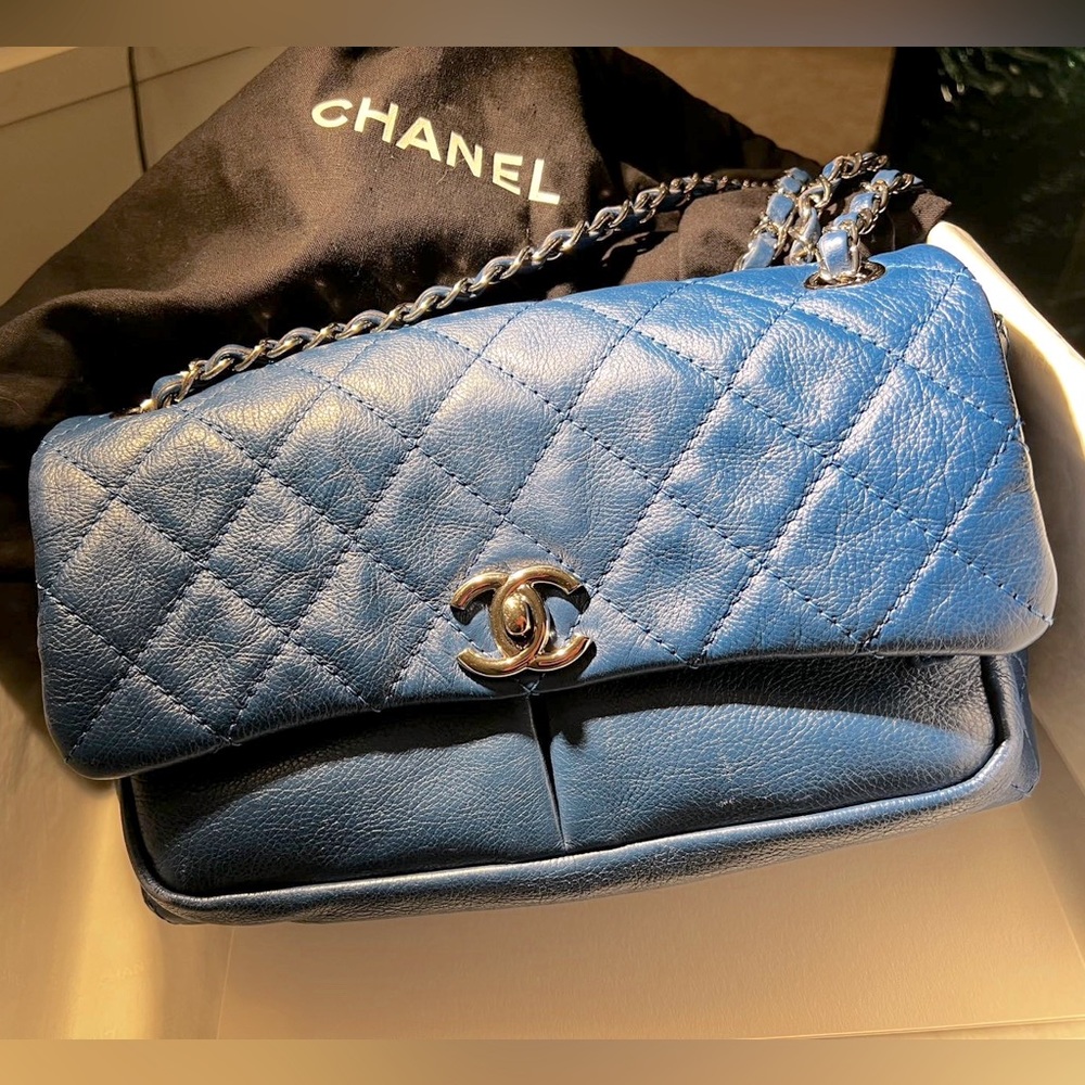 Chanel Navy blue flap bag